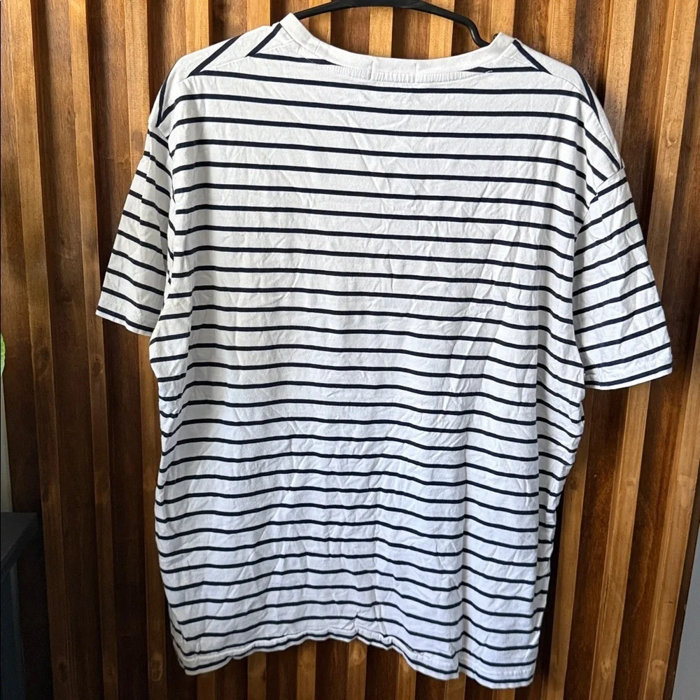 Polo Ralph Lauren Striped Boxy Unisex 100% Cotton Tee. L